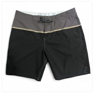 BYLT Coastal Boardshort Men’s Size XL Brown Colorblock Premium Basics Pockets